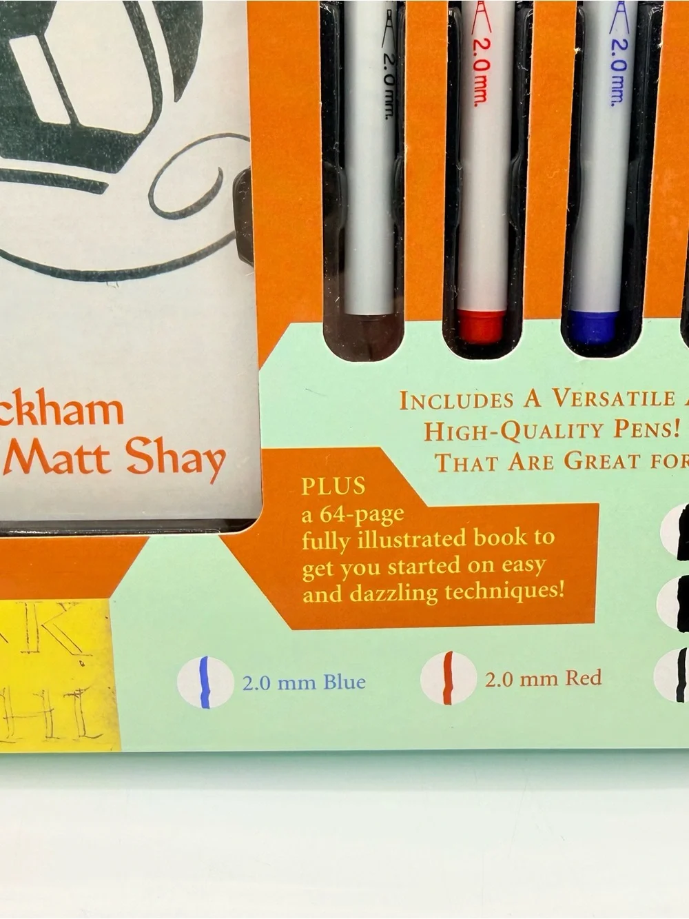 Calligraphy Book & Kit Set 5 Pens 64-Page Guide Jo Packham New